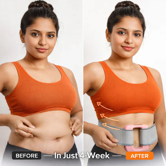 Before and After Belly Fat Massager Result